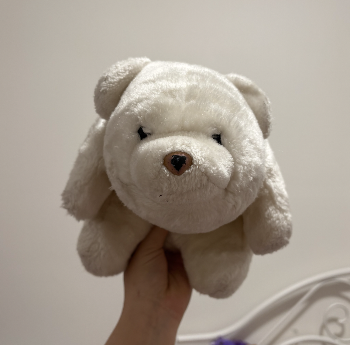 Stuffed toy to do possible interaction with, squeeze/hug it.