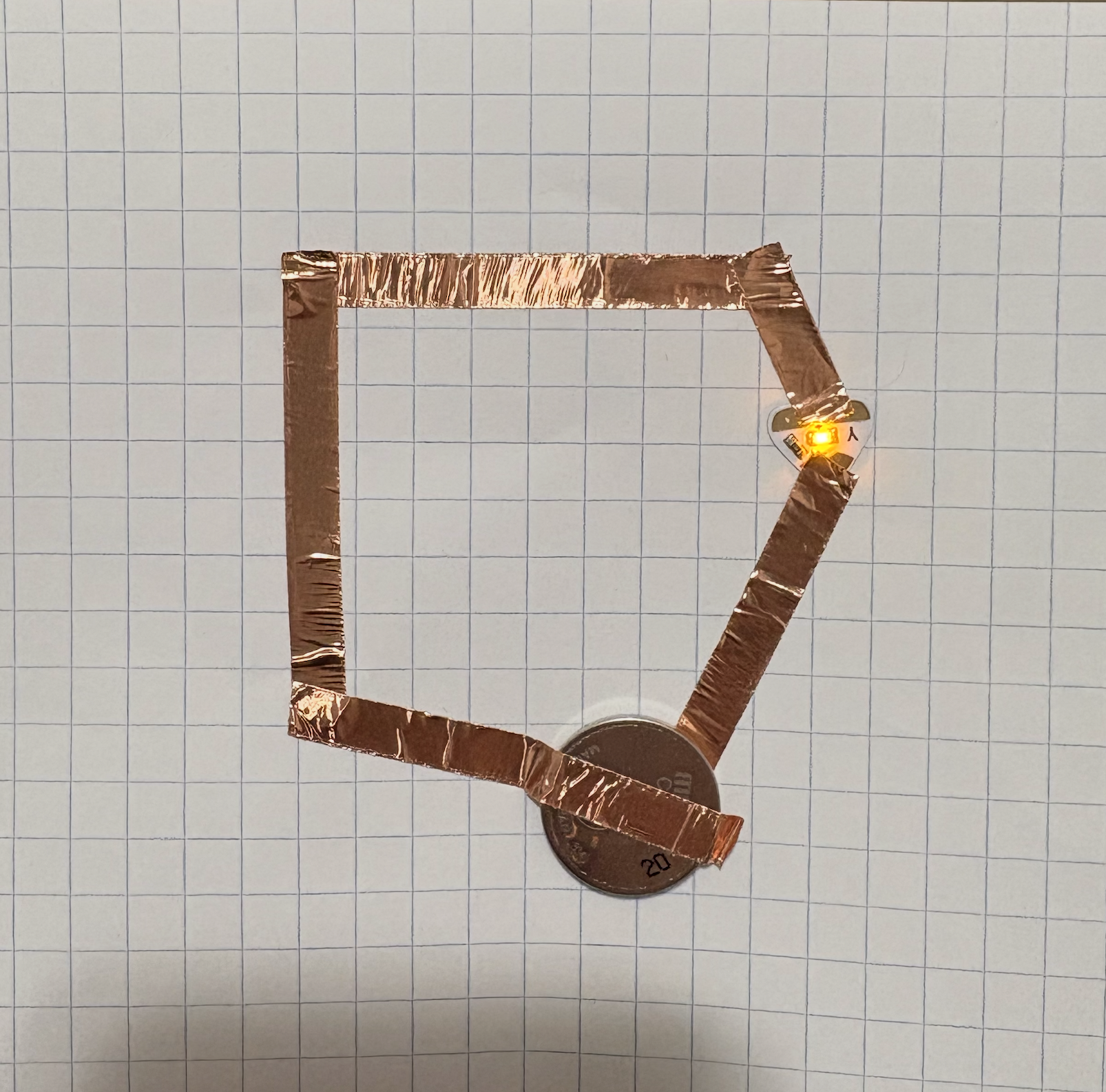 Playing with circuits at home, this one worked!